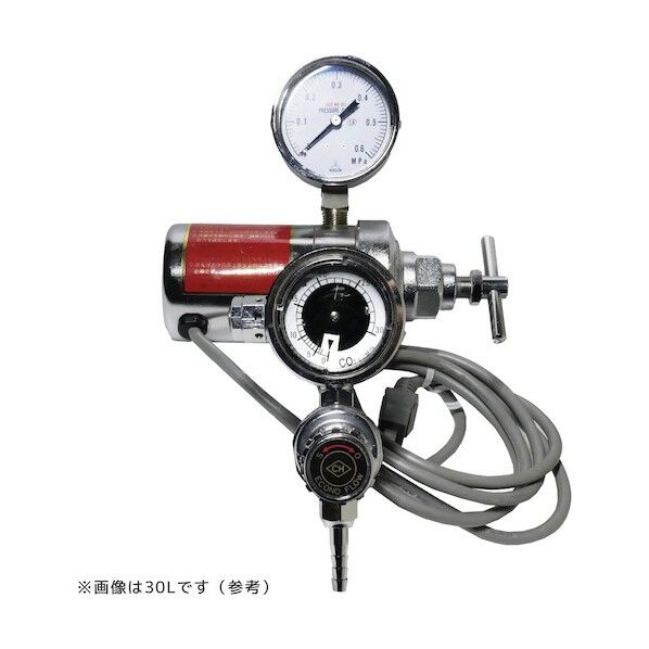 ※法人専用品※チヨコック ガス節約器付調整器エコノダイヤル ボンベ用(CO2用50L) 085164-B-CO2-50L 1台...