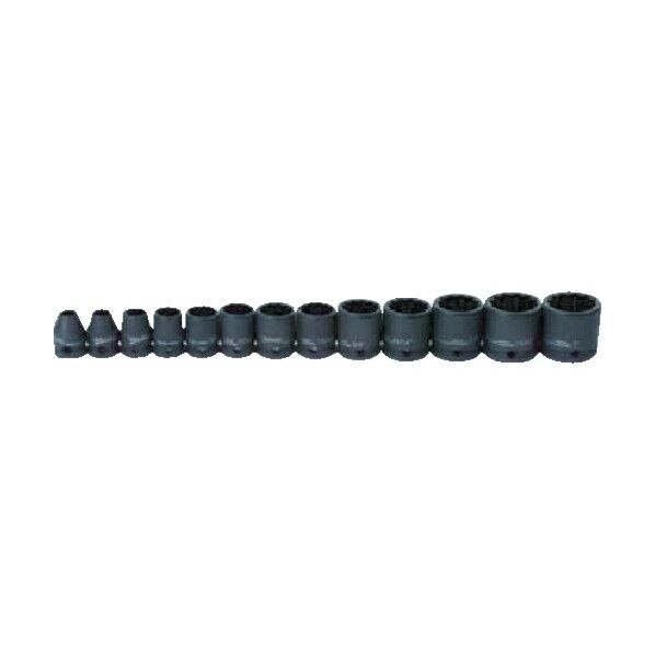 WILLIAMS 3/8ドライブ インパクト用ソケットセット 12角 JHW36923 13個