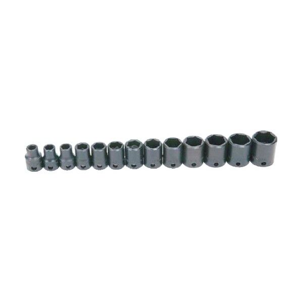 WILLIAMS 3/8ドライブ インパクト用ショートソケットセット 6角 JHWMS213H                     1423 13個