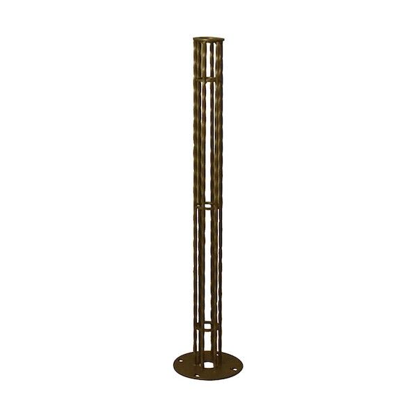 ※法人専用品※カネソウ スチール製アレンジポスト ねじれ角棒タイプ 茶 RING0785-TB-AR-BN 0...