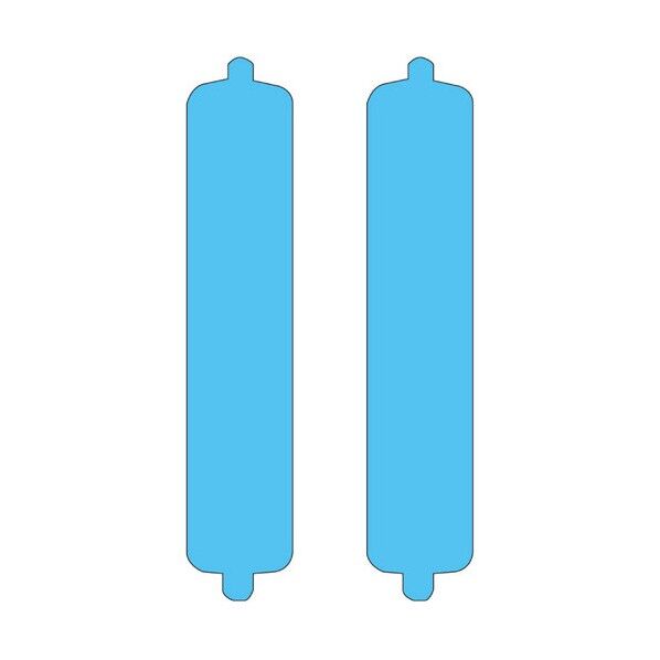 LIHIT LAB. 回転標示盤スペアー(10枚入) 21×11×108mm 青・青 S2540-10P AOAO 10枚...