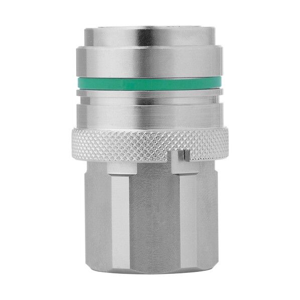 ノン･ドリップカップリング（ソケット）呼径9mm ステンレス製 バルブ付 NPT1/2メネジ FPM