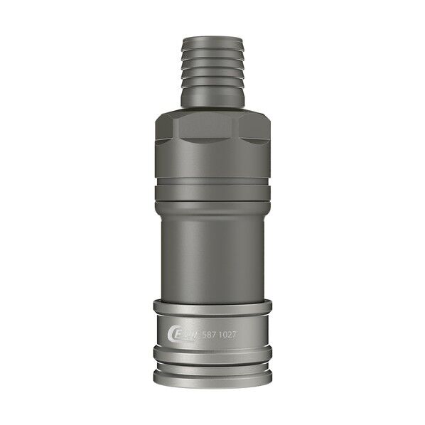 ウルトラフローカップリング(ソケット)呼径12mm アルミ製 ホース接続19mm(3/4) FVMQ