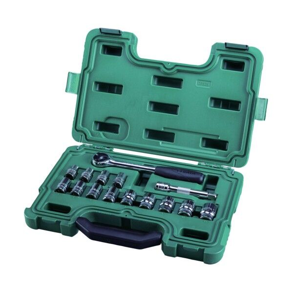 SATA 6角ソケットレンチセット 差込角12．7mm（15点） 09525 1S