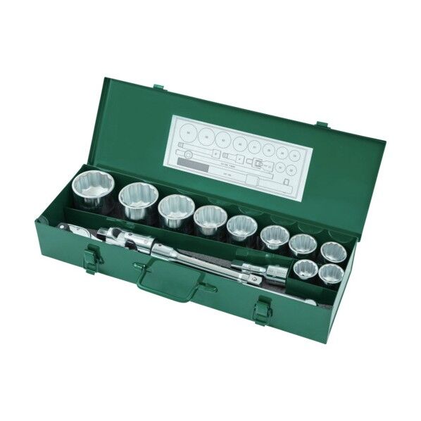 SATA 12角ソケットレンチセット 差込角19mm （15点） 09015 1S