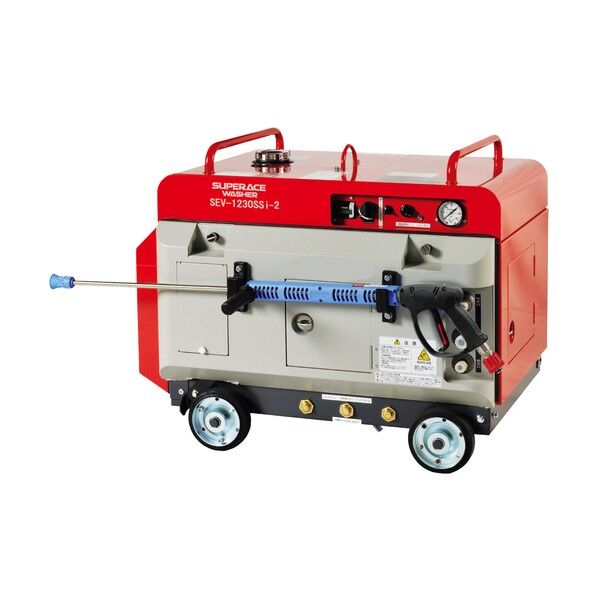 ※法人専用品※スーパー工業 エンジン式高圧洗浄機 超高圧防音型 SEV-1230SSi-2 SEV-1230SSI-2 1点