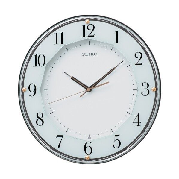 ＳＥＩＫＯ　電波掛時計　直径３３０×４９　Ｐ枠　茶メタリック