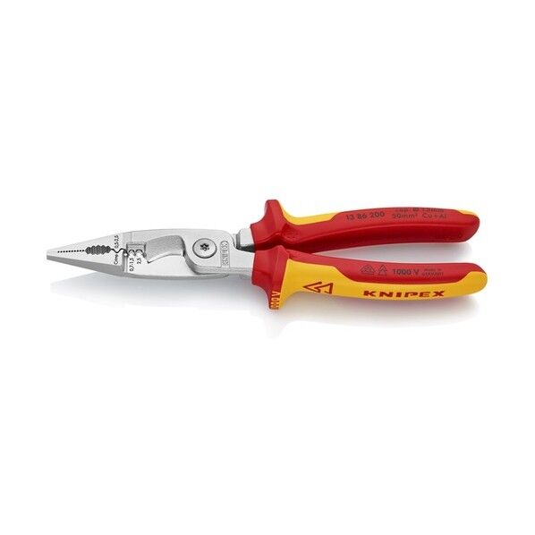 KNIPEX KNIPEX 1386-200 絶縁エレクトロプライヤー 214 x 67 x 32 mm 絶縁用品...