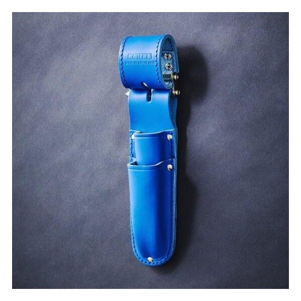 KNICKSニックス チェーン式電工ナイフカッター2段ホルダー ブルー KBL-112DX 1個