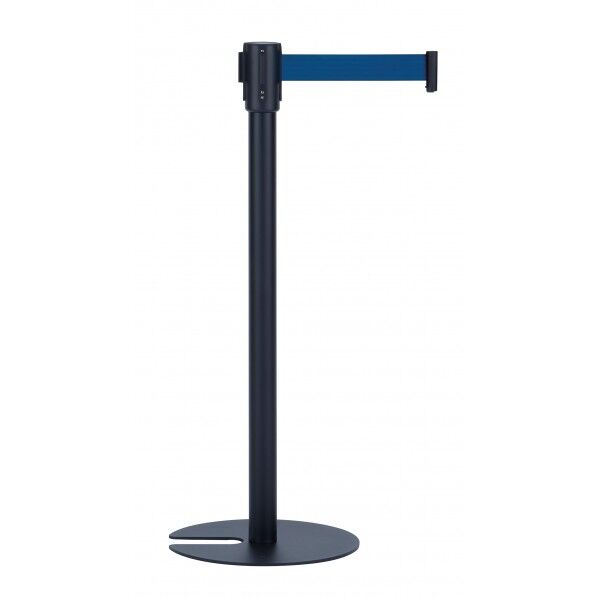 ベルトパーテーションスタンドUN ブラック ベルト青