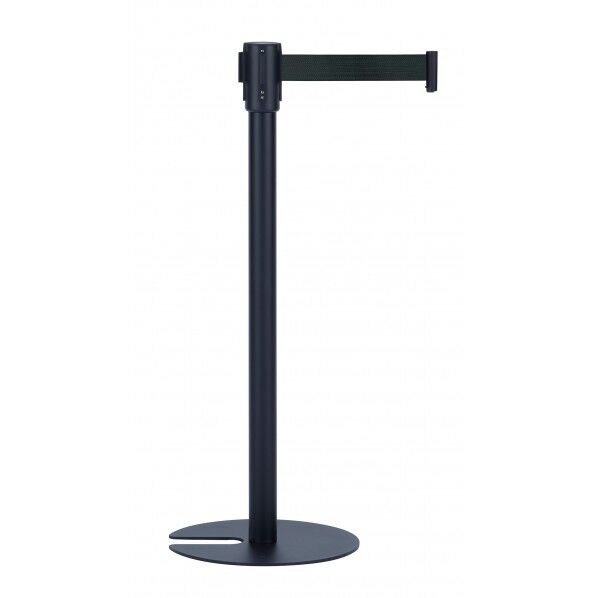 ベルトパーテーションスタンドUN ブラック ベルト黒