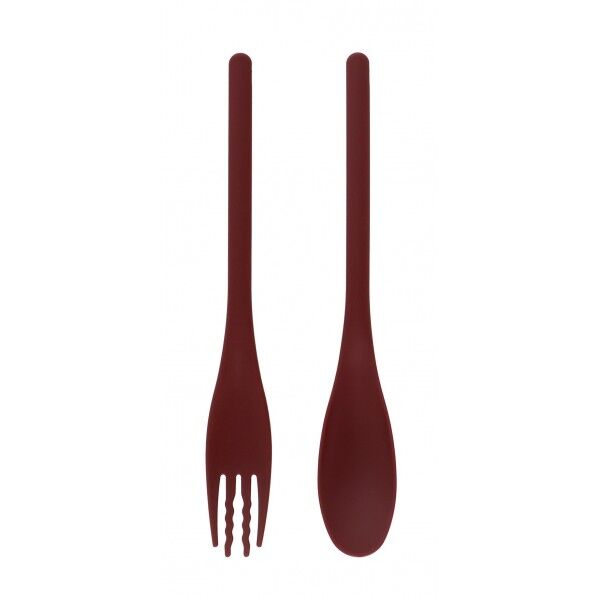 口あたりがソフトなミニスプーンフォークセット