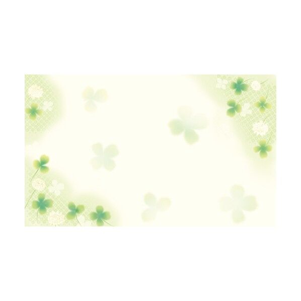 POP ショーカード 名刺サイズ 白つめ草 1601727