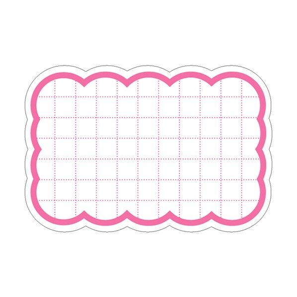 POP 抜型カード 雲 中 ピンク 1604153