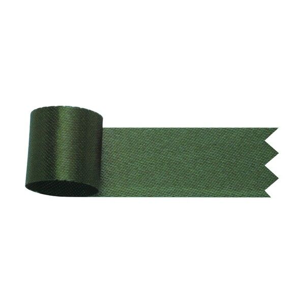 リボングレースサテン 18mm×20m 深緑 50-7427 1巻