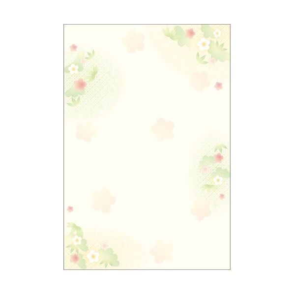 和柄用紙 和ごころ はがきサイズ 松竹梅 401123