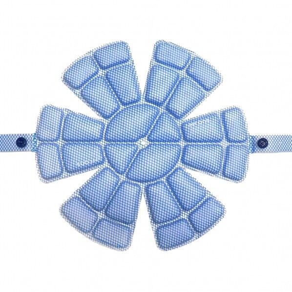 SUO 256 ICE MET ヘルメット用アイス Lサイズ ブルー 6300066082 1個