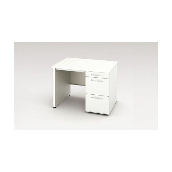 片袖デスク(パネル脚) 1000×700×720 XEHH107GP-WH 1点