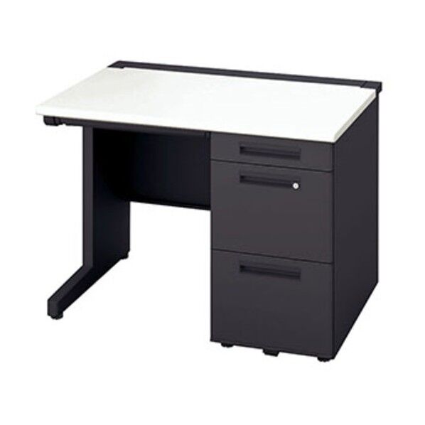 両袖デスク ロングレール仕様 XEHH107H-S-BH 1点