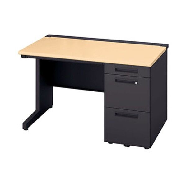 両袖デスク ロングレール仕様 XEHH127H-S-BS 1点