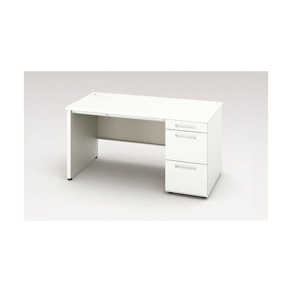 片袖デスク(パネル脚) 1400×700×720 XEHH147GP-WH 1点