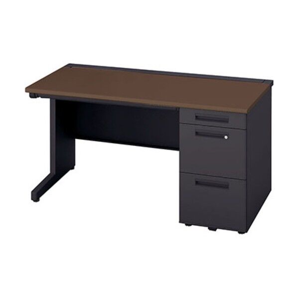 片袖デスク(浅型引出し付き) XEHH147H-S-BWN 1点