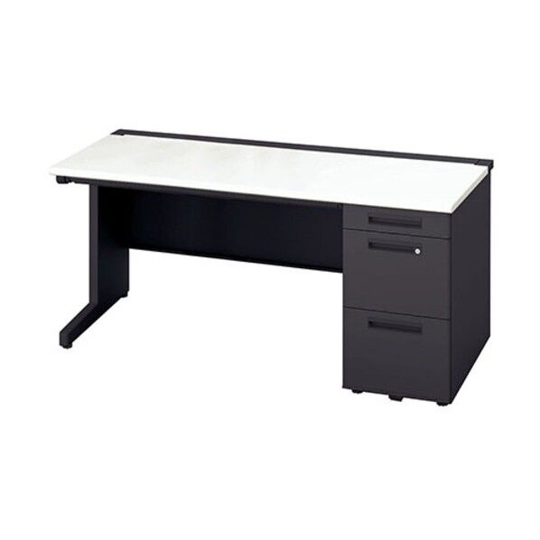 両袖デスク ロングレール仕様 XEHH167H-S-BH 1点