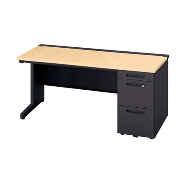 両袖デスク ロングレール仕様 XEHH167H-S-BS 1点