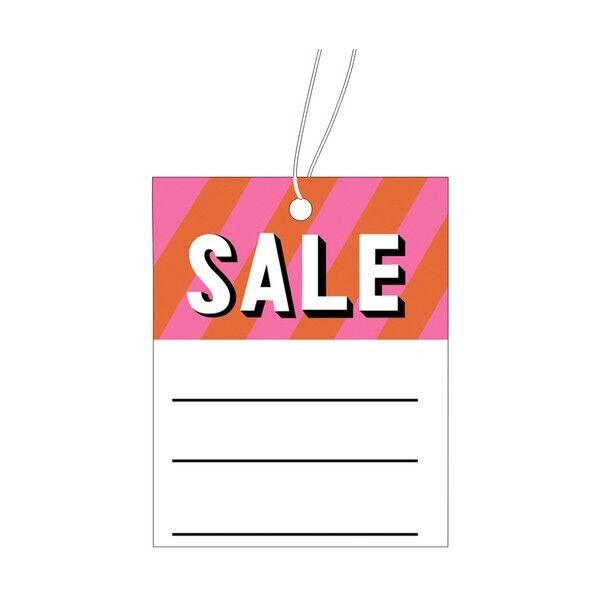 提げ札 提札 四角型 桃 SALE 1803330 18-3330 500枚
