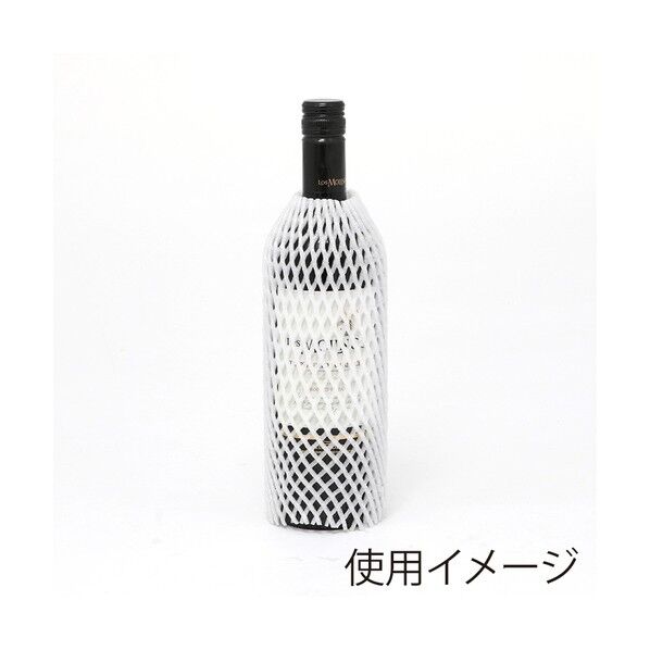 HEIKO 緩衝材 メッシュキャップ ワイン用 幅70×長さ250mm 004506410 50枚...