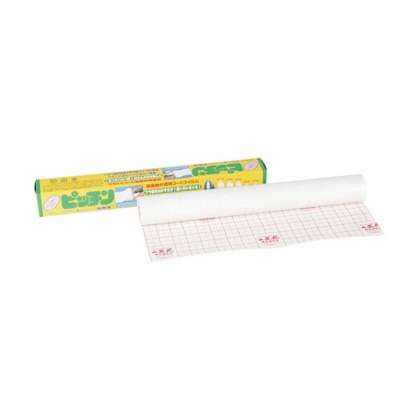 接着剤付透明コートフィルム ピッチン エンボス入りクリア 厚み0.07mm×幅350mm×長さ2m 5193 1箱