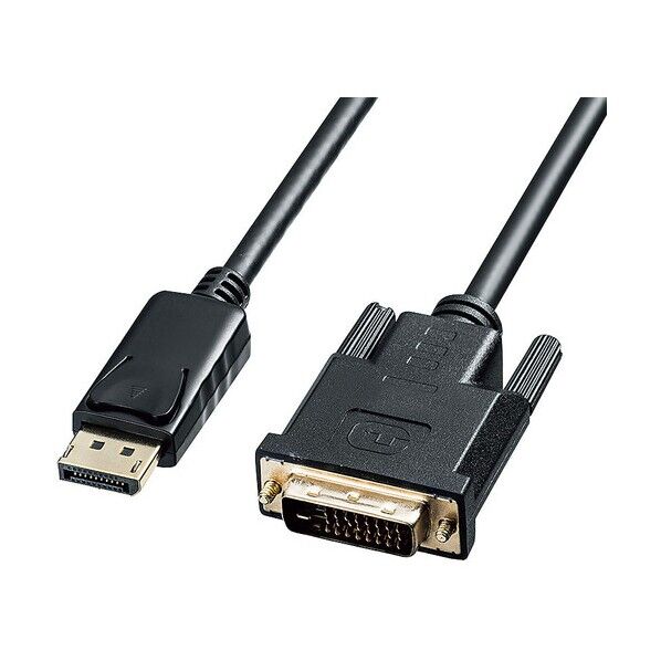 ※法人専用品※サンワサプライ DisplayPort-DVI変換ケーブル 1m KC-DPDVA10 1セット...