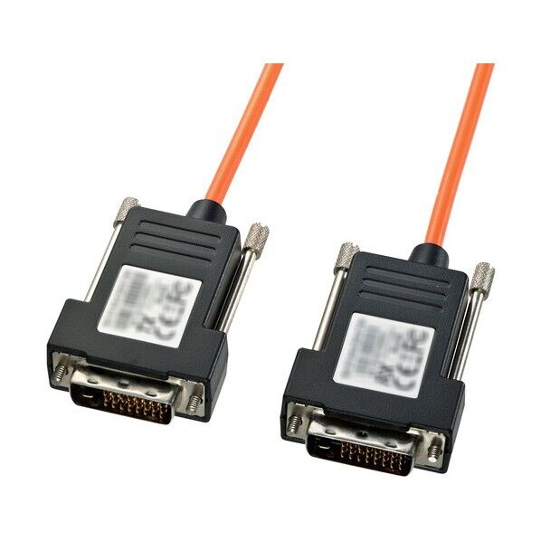 ※法人専用品※サンワサプライ DVI光ファイバケーブル(シングルリンク)50m KC-DVI-FB50K 1セット...