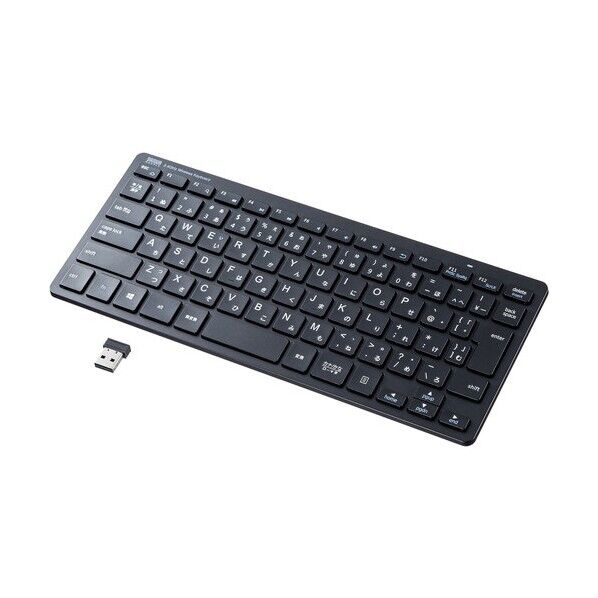 ※法人専用品※サンワサプライ ワイヤレススリムキーボード 82キー SKB-WL36BK 1セット...