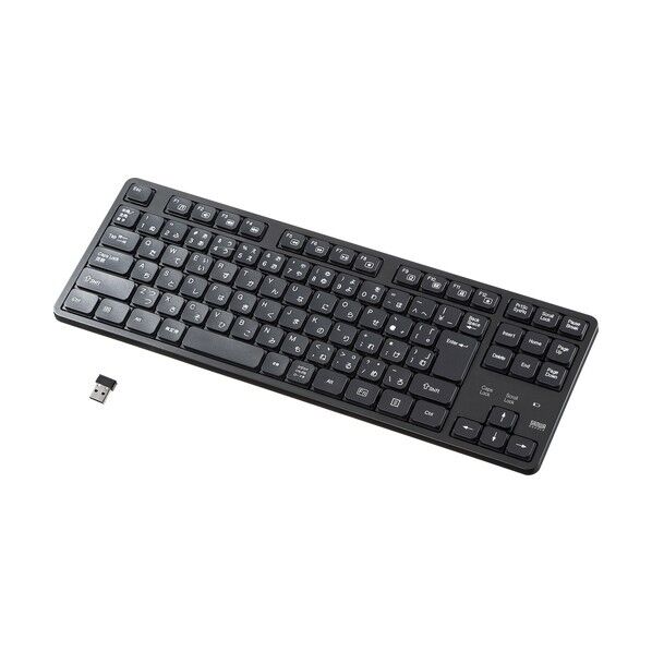 ※法人専用品※サンワサプライ ワイヤレス静音キーボード 92キー SKB-WL38BK 1セット...