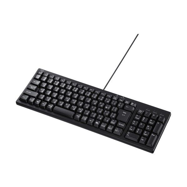 ※法人専用品※サンワサプライ USBハブ付コンパクトキーボード 103キー SKB-KG2UH3BK 1セット...