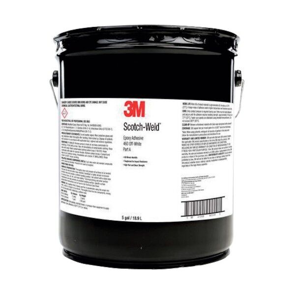 3M Scotch-Weld 二液混合型エポキシ接着剤 460 オフホワイト Part A(硬化剤) 19L 黄褐 SW460 O/WHI A 5GAL...