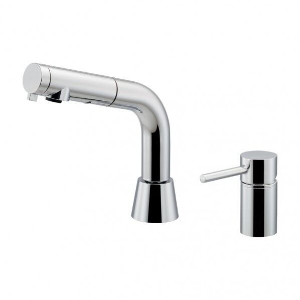 台付シングルレバー引出し混合栓