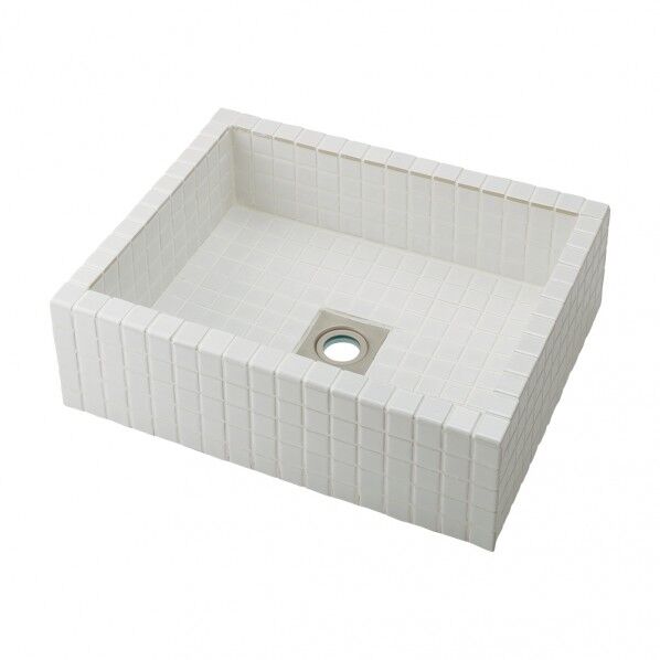 タイル貼り洗面器