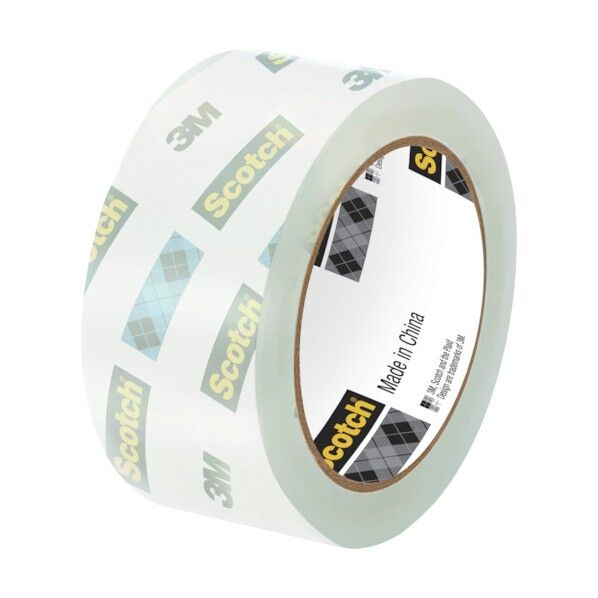 スリーエム スコッチ 透明梱包用テープ 強力梱包 48mm x 50m 1巻...