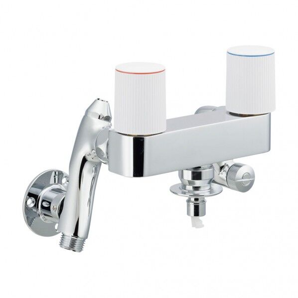 洗濯機用混合栓（ストッパー･増設クランクつき）