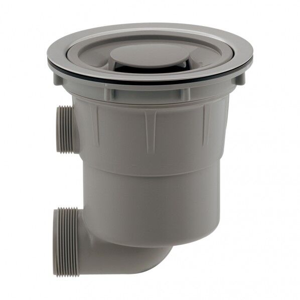 浅型流し台トラップ(横穴つき)