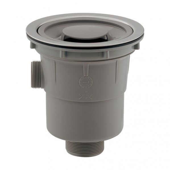 浅型流し台トラップ(横穴つき)