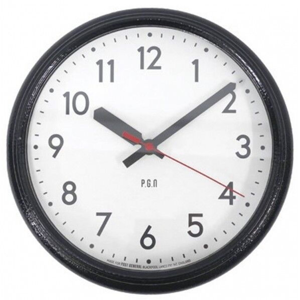 PG スクールハウス ウォールクロック S GY