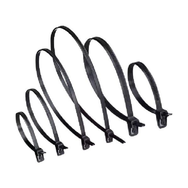 アウトレバー・リピートタイ 屋内・屋外用 黒 7.4×301mm ORF300-W 100本