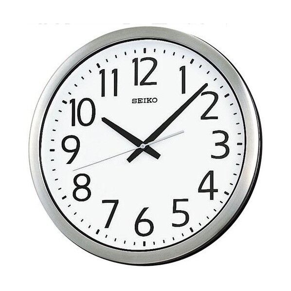 防湿・防塵型オフィスクロック直径381×40金属枠 1600 g KH406S