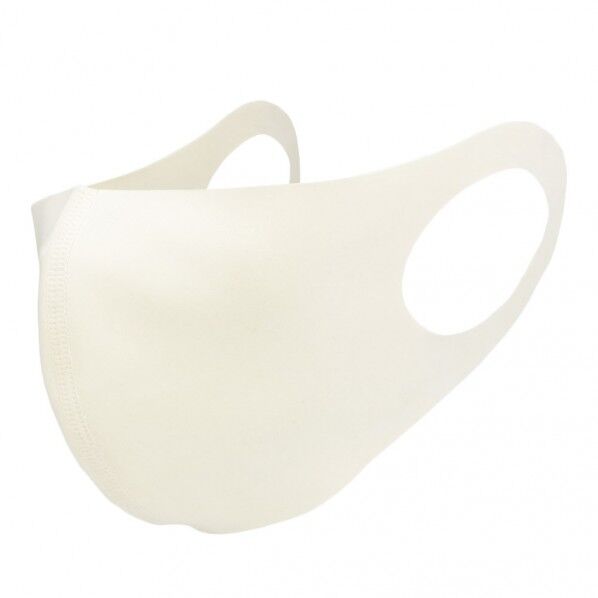 立体マスク オフホワイト M N-8990 2枚