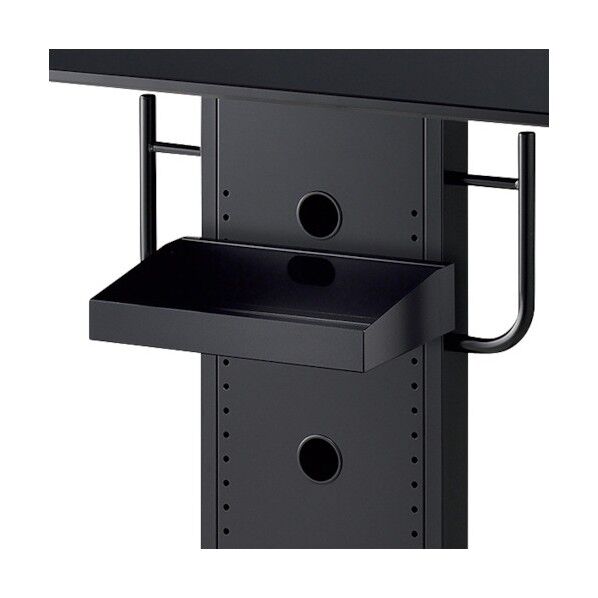 HAMILeX ディスプレイスタンド PH-820シリーズ用オプションパーツ 棚板(ダブルタイプ) ブラック PHP-B8221S 1個