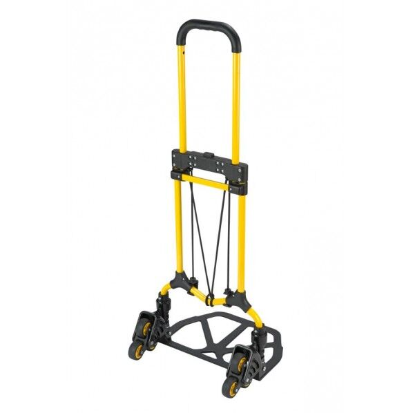 ※法人専用品※STANLEY 段差対応折りたたみ式伸縮機能付きハンドトラック W400×D90×H750mm ブラック/イエロー SXWTD-FT584 1台