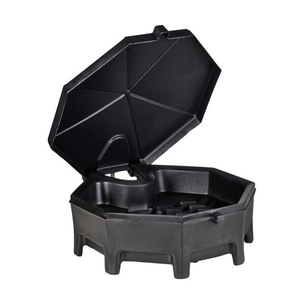 ピグヒンジリッドドラムファンネル(カバーつき)黒 DRM672-B 1点